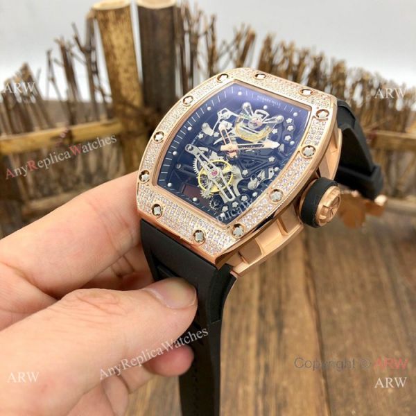 Copy Richard Mille Bubba Watson RM 38-01 Watch Rose Gold Diamond Copy Richard Mille Bubba Watson RM 38-01 Watch Rose Gold Diamond