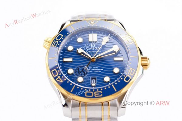 VS Factory Omega Seamaster Diver 300m Blue Dial Gold And Silver Watch Best Replica VS Factory Omega Seamaster Diver 300m Blue Dial Gold And Silver Watch Best Replica