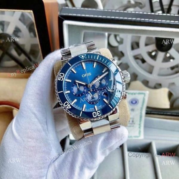 High Quality Oris Artelier Chronograph Copy Watch Blue Dial High Quality Oris Artelier Chronograph Copy Watch Blue Dial