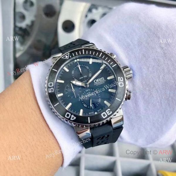 Oris Aquis Series Replica Watches Blue Chronograph Dial Oris Aquis Series Replica Watches Blue Chronograph Dial