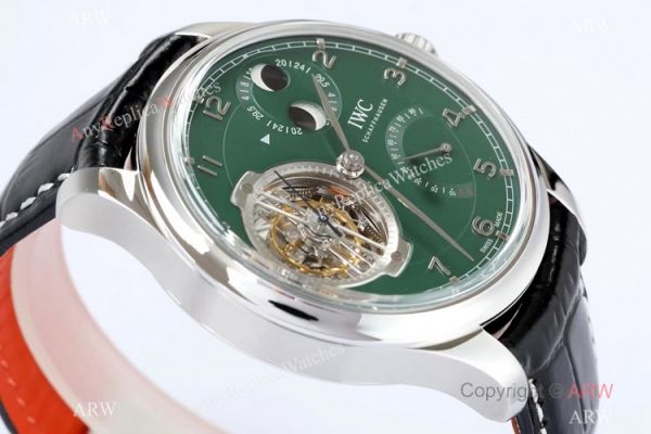 New! Swiss Grade Copy IWC Portugieser Constant Force Tourbillon Watch Green Dial New! Swiss Grade Copy IWC Portugieser Constant Force Tourbillon Watch Green Dial