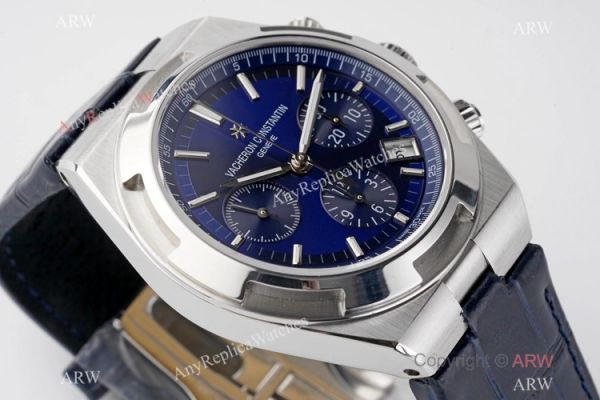 Swiss Copy Vacheron Constantin Overseas Chronograph 5500V Watch Blue Face Swiss Copy Vacheron Constantin Overseas Chronograph 5500V Watch Blue Face