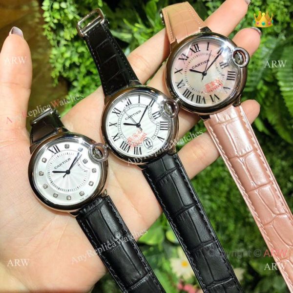 Pink Mother of Pearl Ballon Bleu de Cartier Watch Lady 36mm Pink Mother of Pearl Ballon Bleu de Cartier Watch Lady 36mm
