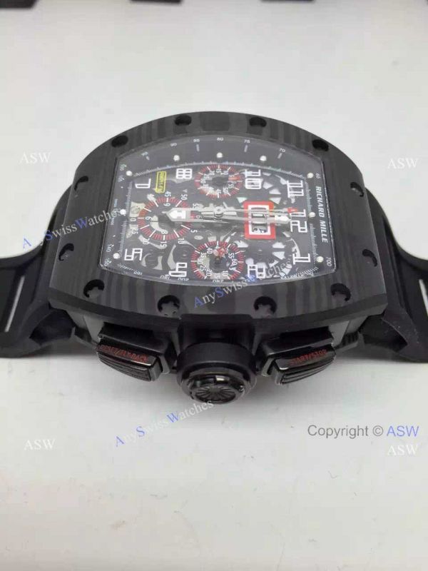 AAA Replica Richard Mille RM 011 Watch All Black AAA Replica Richard Mille RM 011 Watch All Black