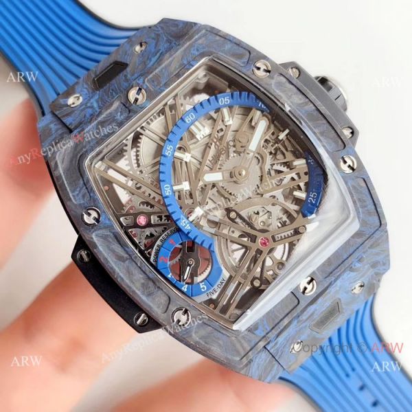 Swiss Replica Hublot Spirit of Big Bang Tourbillon Carbon Blue Watch 2019 New Swiss Replica Hublot Spirit of Big Bang Tourbillon Carbon Blue Watch 2019 New