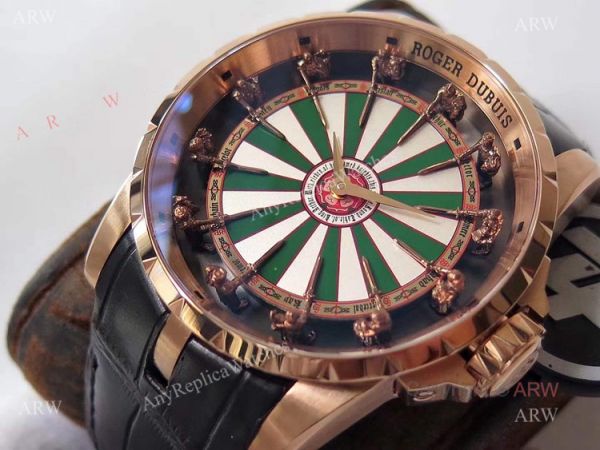 ZF Factory Roger Dubuis Knights Of The Round Table Replica Rose Gold Watch 45mm ZF Factory Roger Dubuis Knights Of The Round Table Replica Rose Gold Watch 45mm