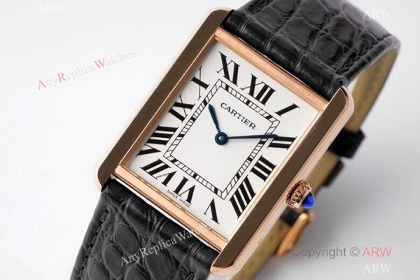 New! AF Factory Cartier Tank Solo Rose Gold Replica Watch Swiss Quartz New! AF Factory Cartier Tank Solo Rose Gold Replica Watch Swiss Quartz