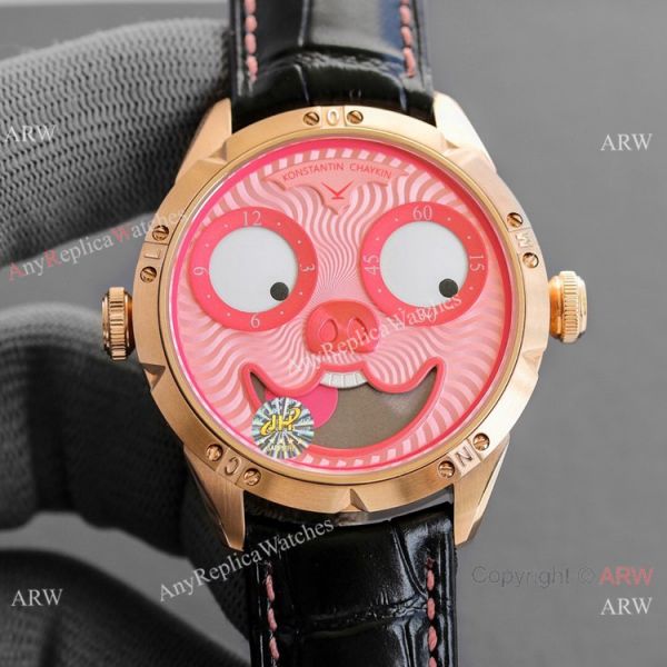 Swiss Copy Konstantin Chaykin Joker Dracula Watches Leather Strap 42mm Swiss Copy Konstantin Chaykin Joker Dracula Watches Leather Strap 42mm