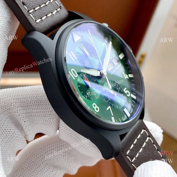 New Replica IWC Big Pilots Chronogaph Watch SS Green Dial New Replica IWC Big Pilots Chronogaph Watch SS Green Dial