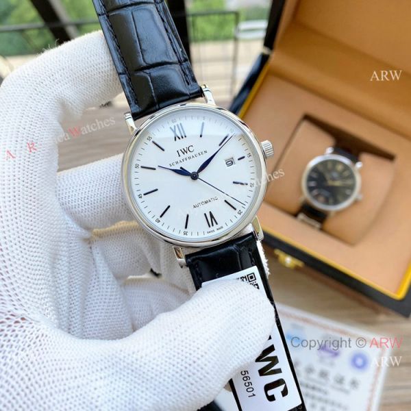 Knock off IWC Portofino Automatic Watches White Dial Black Leather Strap Knock off IWC Portofino Automatic Watches White Dial Black Leather Strap