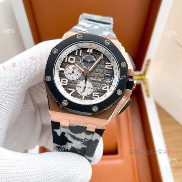 2020 Copy Audemars Piguet Offshore Watches Rose Gold and Black 2020 Copy Audemars Piguet Offshore Watches Rose Gold and Black