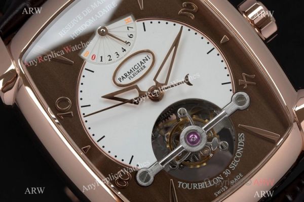 AAA Swiss Replica Parmigiani Fleurier Kalpagraphe Watch Rose Gold Tourbillon Dial AAA Swiss Replica Parmigiani Fleurier Kalpagraphe Watch Rose Gold Tourbillon Dial