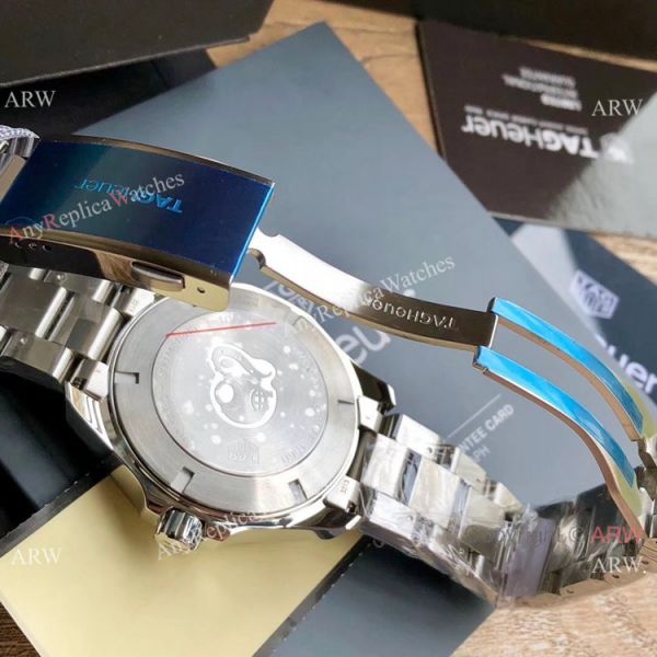 Swiss Clone TagHeuer Aquaracer Calibre 5 Watch Stainless Steel Gray Face Swiss Clone TagHeuer Aquaracer Calibre 5 Watch Stainless Steel Gray Face