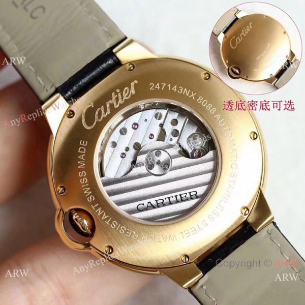 Swiss Grade Fake Cartier Ballon Bleu De Gold Diamond Watch 42mm XL Swiss Grade Fake Cartier Ballon Bleu De Gold Diamond Watch 42mm XL