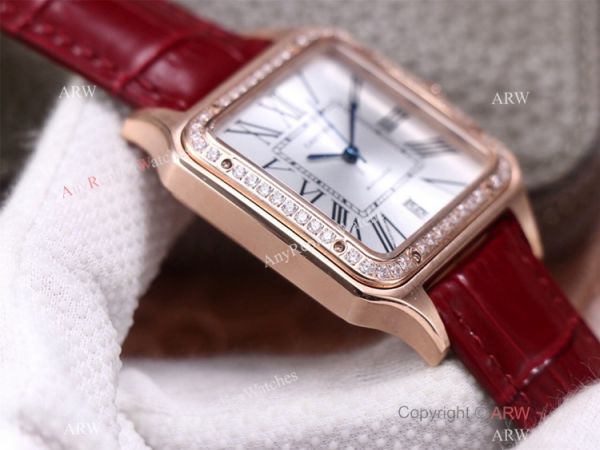 AAA Replica Cartier Santos-Dumont Swiss 9015 Couple Watch Diamond Bezel AAA Replica Cartier Santos-Dumont Swiss 9015 Couple Watch Diamond Bezel