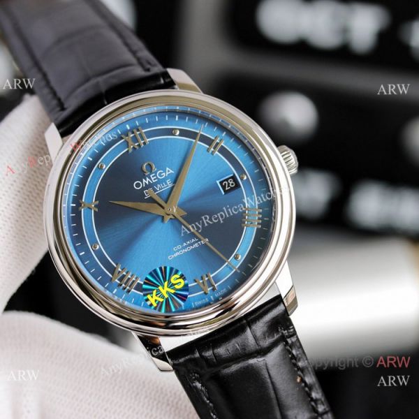 Copy Omega De Ville Prestige Watches SS Gray Dial Automatic Copy Omega De Ville Prestige Watches SS Gray Dial Automatic