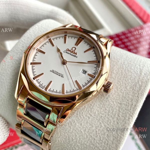 Low Price Omega Seamaster Rose Gold Watch Men Size Low Price Omega Seamaster Rose Gold Watch Men Size