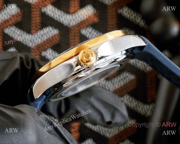Best Quality Copy Omega Seamaster Diver 300M Watches Rose Gold and Blue Best Quality Copy Omega Seamaster Diver 300M Watches Rose Gold and Blue