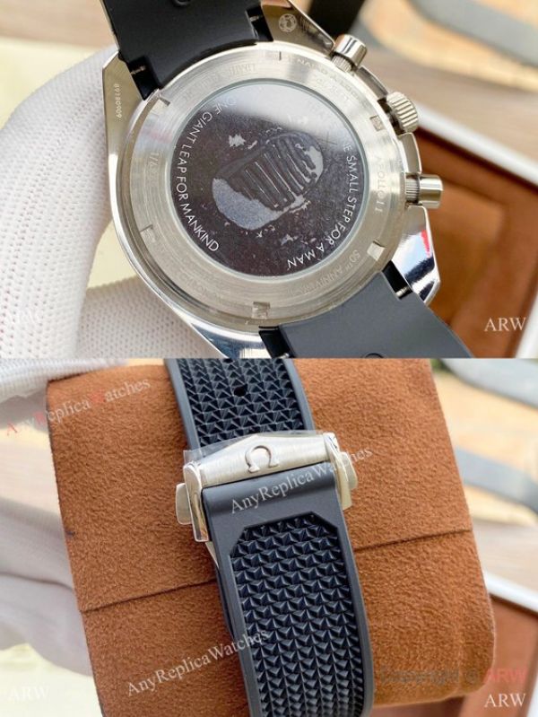 Nice Quality Omega Apollo 11 Chronograph Watches Blue Rubber Strap 2-Tone Nice Quality Omega Apollo 11 Chronograph Watches Blue Rubber Strap 2-Tone