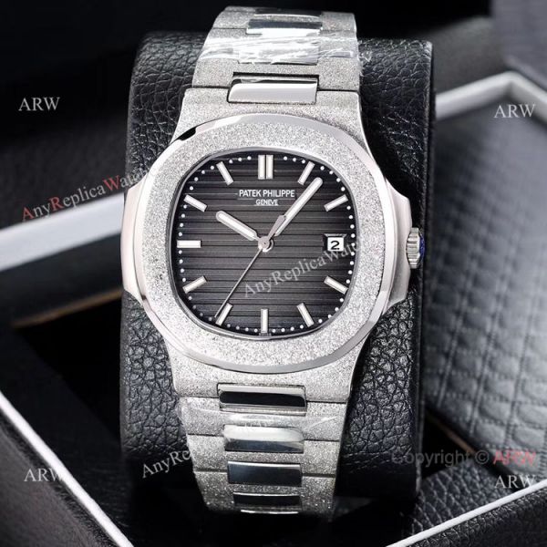 New Replica Patek Philippe Frosted Watch D-Green Dial w-Luminous Markers New Replica Patek Philippe Frosted Watch D-Green Dial w-Luminous Markers