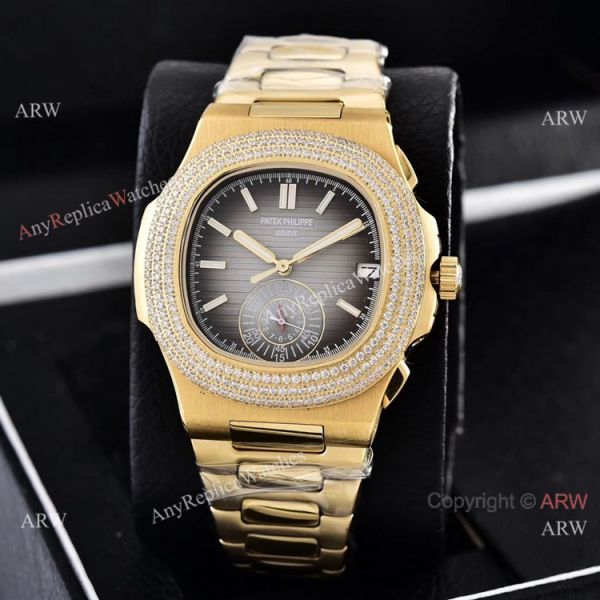 Clone Patek Philippe Nautilus Yellow Gold Diamond Bezel Chronograph Watches Clone Patek Philippe Nautilus Yellow Gold Diamond Bezel Chronograph Watches
