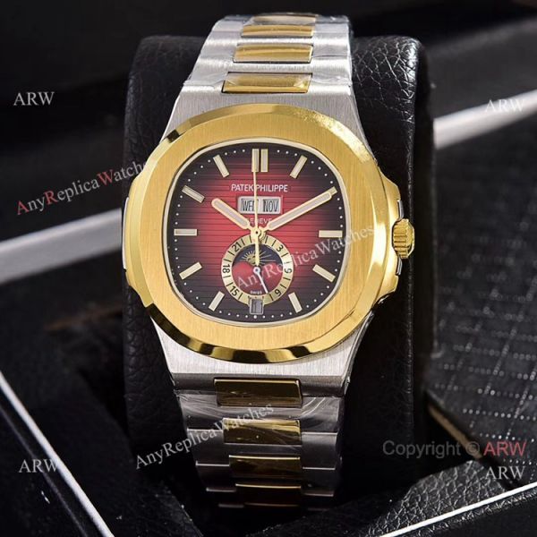 Copy Patek Philippe Nautilus Annual Calendar Watches 39.5mm 2-Tone Copy Patek Philippe Nautilus Annual Calendar Watches 39.5mm 2-Tone