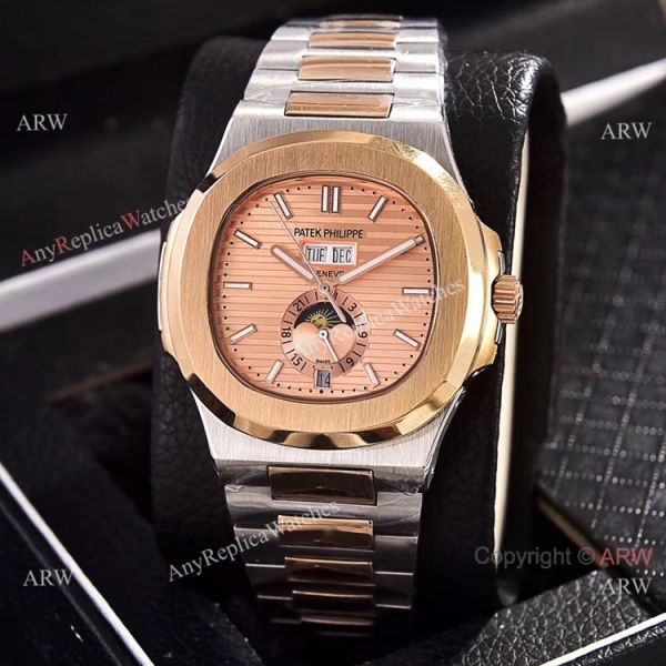 Copy Patek Philippe Annual Calendar Watches 39.5mm 2-Tone Rose Gold Copy Patek Philippe Annual Calendar Watches 39.5mm 2-Tone Rose Gold