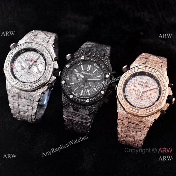 Copy Audemars Piguet Royal Oak Offshore Diver Iced Out Diamond Watches 43mm Copy Audemars Piguet Royal Oak Offshore Diver Iced Out Diamond Watches 43mm