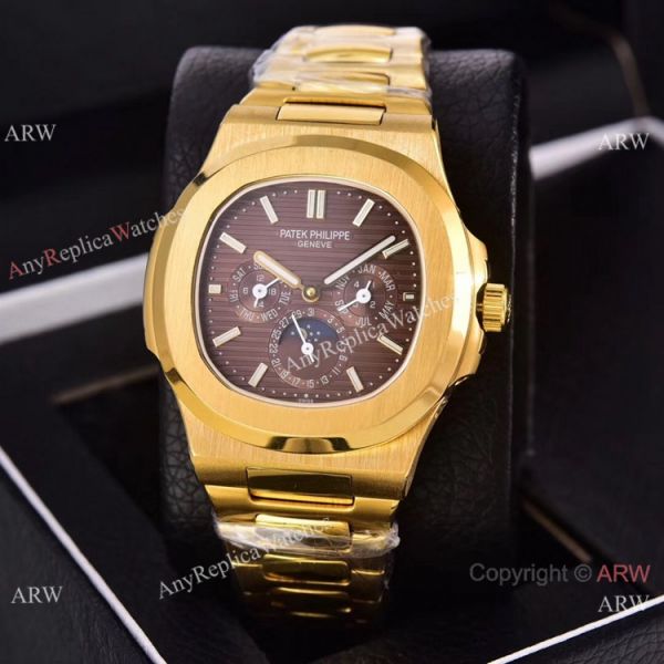Knockoff Patek Philippe Nautilus Moon Phase Red Gradient Dial Watches 40mm Knockoff Patek Philippe Nautilus Moon Phase Red Gradient Dial Watches 40mm