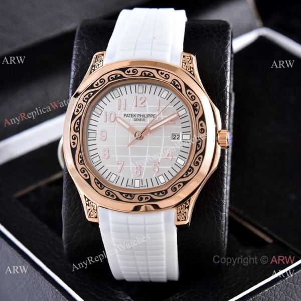 Clone Patek Philippe Aquanaut Rose Gold Engraving Watches Vintage Model Clone Patek Philippe Aquanaut Rose Gold Engraving Watches Vintage Model
