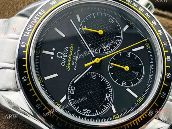 TW Factory Replica Omega Speedmaster 7750 Watch Black and Yellow TW Factory Replica Omega Speedmaster 7750 Watch Black and Yellow