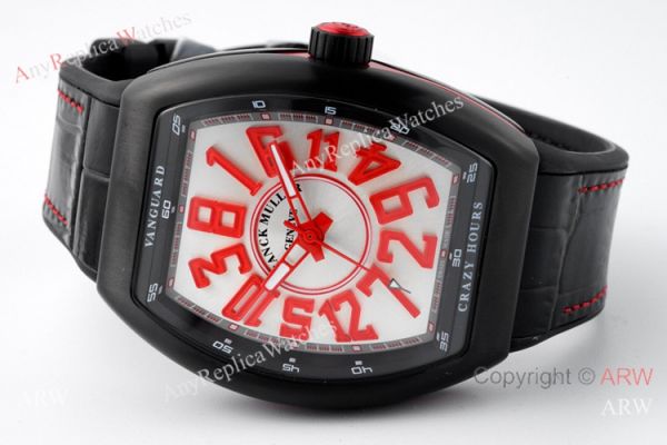 ABF Swiss Grade Franck Muller Vanguard V45 CRAZY HOUR Watch All Black ABF Swiss Grade Franck Muller Vanguard V45 CRAZY HOUR Watch All Black