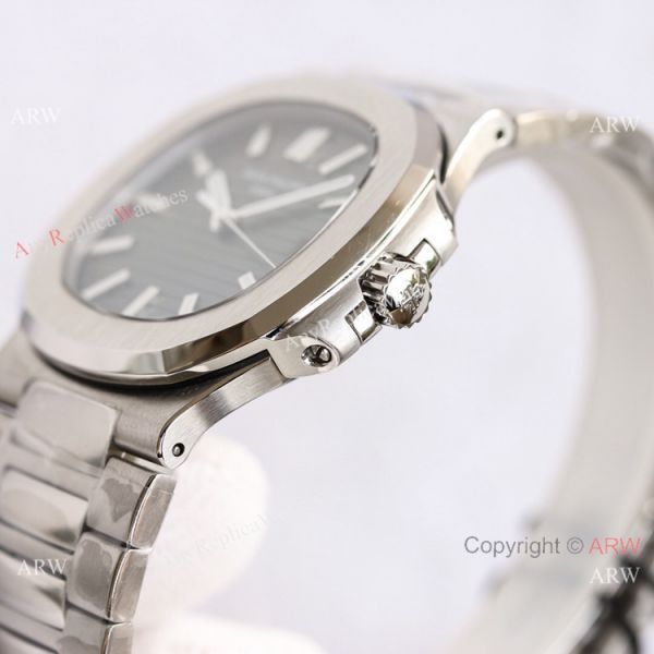 Swiss Grade Patek Philippe Nautilus PPF Factory Cal.324 Watch Stainless Steel Gray Dial 40mm Swiss Grade Patek Philippe Nautilus PPF Factory Cal.324 Watch Stainless Steel Gray Dial 40mm