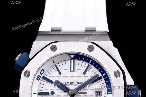 JF Factory V8 1:1 Best Audemars Piguet Divers Men Watch White Dial JF Factory V8 1:1 Best Audemars Piguet Divers Men Watch White Dial