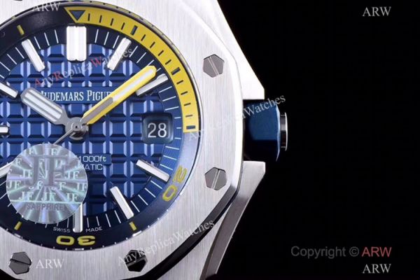 JF Factory V8 1:1 Best Audemars Piguet Divers Copy Watch Blue Dial JF Factory V8 1:1 Best Audemars Piguet Divers Copy Watch Blue Dial
