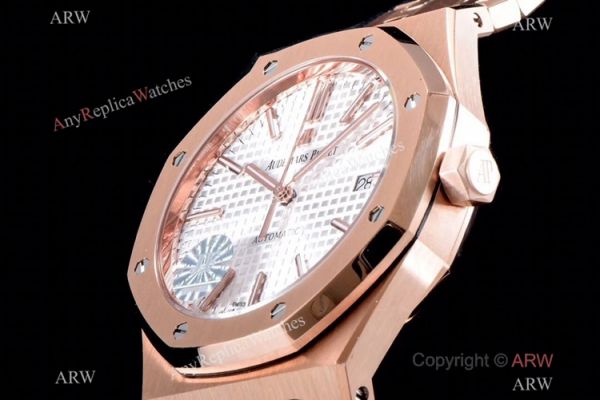 Grade 1A Replica Audemars Piguet Royal Oak JF v5 Version Rose Gold Watch 41mm Grade 1A Replica Audemars Piguet Royal Oak JF v5 Version Rose Gold Watch 41mm