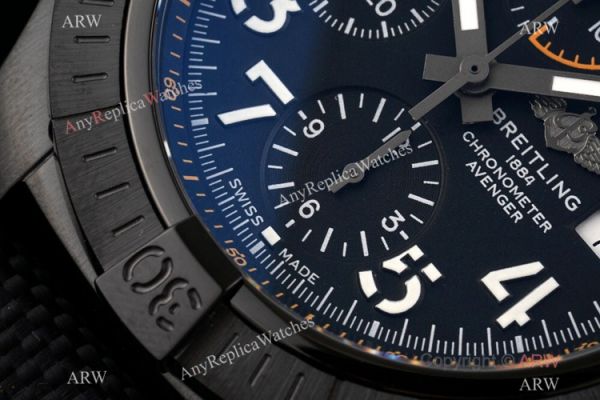 Swiss Grade Clone Breitling Super Avenger II 7750 Watch All Black Swiss Grade Clone Breitling Super Avenger II 7750 Watch All Black