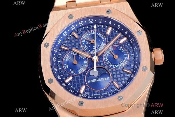 BF Factory Swiss Audemars Piguet Royal Oak Perpetual Calendar Watch Rose Gold Blue Cal.5134 Movement BF Factory Swiss Audemars Piguet Royal Oak Perpetual Calendar Watch Rose Gold Blue Cal.5134 Movement