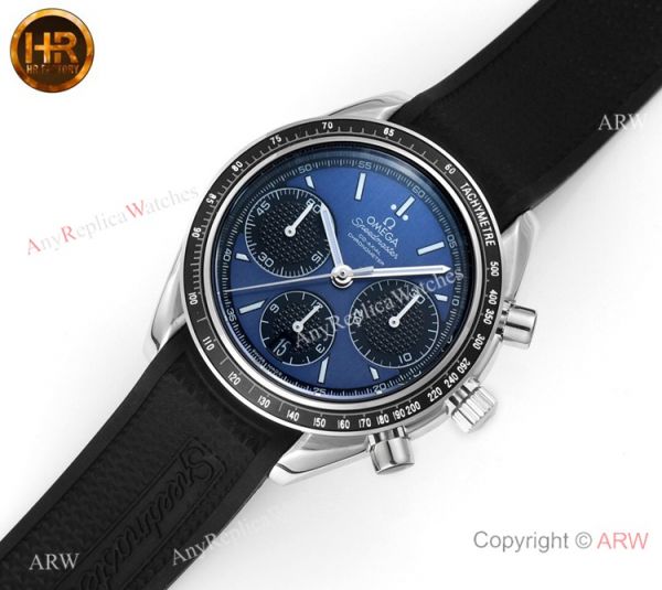 HRF Swiss Replica Omega Speedmaster Racing Chronograph Watch Blue Dial HRF Swiss Replica Omega Speedmaster Racing Chronograph Watch Blue Dial