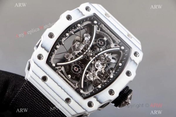 KV Factory Richard Mille Tourbillon Pablo Mac Donough RM53 01 Watch Canvas Strap TPT Carbon KV Factory Richard Mille Tourbillon Pablo Mac Donough RM53 01 Watch Canvas Strap TPT Carbon