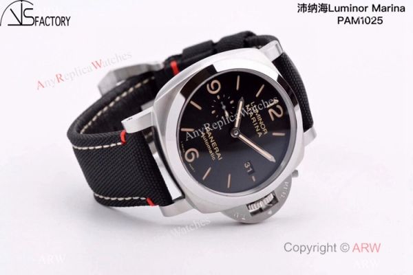 Panerai Luminor Marina PAM 1025 VSF 1:1 Best Edition Black Dial Black Canvas Strap Watch Panerai Luminor Marina PAM 1025 VSF 1:1 Best Edition Black Dial Black Canvas Strap Watch