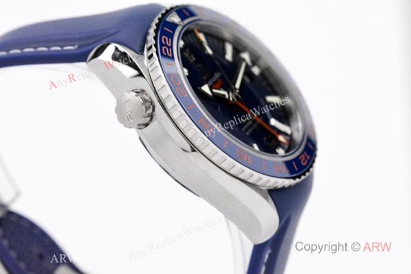 Swiss Copy Omega Seamaster Planet Ocean 600m Co-Axial GMT VSF 8605 Watch Blue Rubber Strap Swiss Copy Omega Seamaster Planet Ocean 600m Co-Axial GMT VSF 8605 Watch Blue Rubber Strap