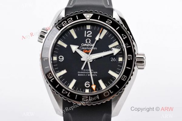 Swiss Grade Copy Omega Seamaster 600m Co-Axial GMT VS Factory 8605 Watch Black Rubber Band Swiss Grade Copy Omega Seamaster 600m Co-Axial GMT VS Factory 8605 Watch Black Rubber Band