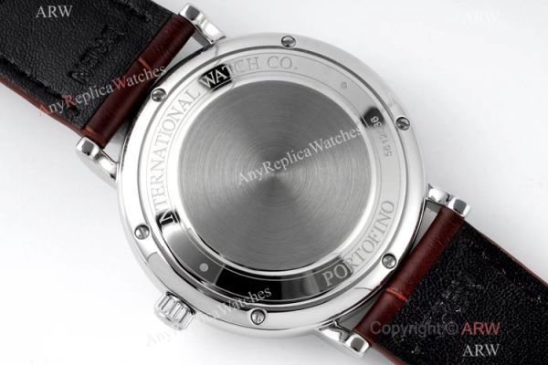 AI Factory Swiss Replica IWC Portofino Hand Wound 8 Days Moonphase Watch 45mm White Dial AI Factory Swiss Replica IWC Portofino Hand Wound 8 Days Moonphase Watch 45mm White Dial