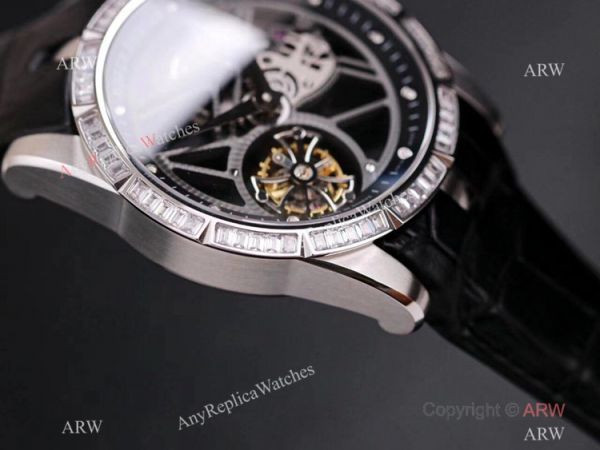 Super Clone Roger Dubuis Excalibur Skeleton Swiss Tourbillon JBF V3 Version Watch with Diamonds Super Clone Roger Dubuis Excalibur Skeleton Swiss Tourbillon JBF V3 Version Watch with Diamonds