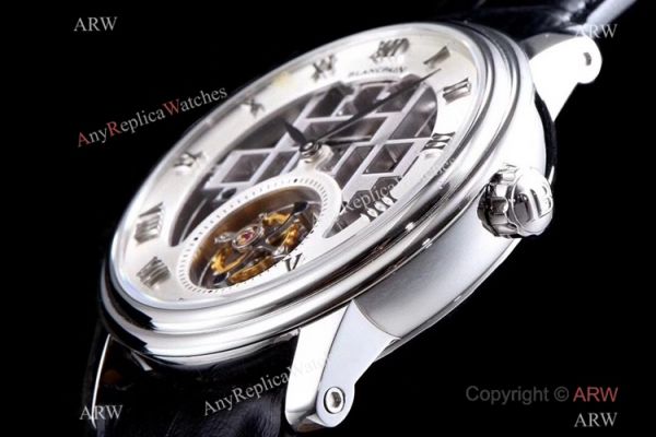 Super Clone Blancpain Fantasy Swiss Tourbillon White Dial Watch 43mm Men Super Clone Blancpain Fantasy Swiss Tourbillon White Dial Watch 43mm Men