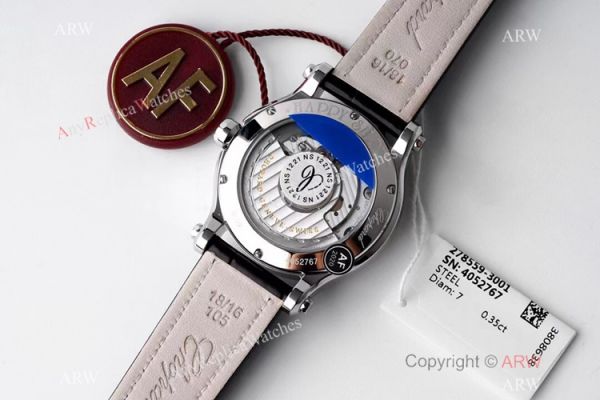 AF Factory 1:1 Best Copy Chopard Happy Sport Watch 36mm Silver Dial AF Factory 1:1 Best Copy Chopard Happy Sport Watch 36mm Silver Dial