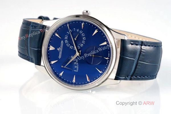 ZF Jaeger-LeCoultre Master Ultra Thin Power Reserve Blue Dial Watch Swiss Replica Watches ZF Jaeger-LeCoultre Master Ultra Thin Power Reserve Blue Dial Watch Swiss Replica Watches