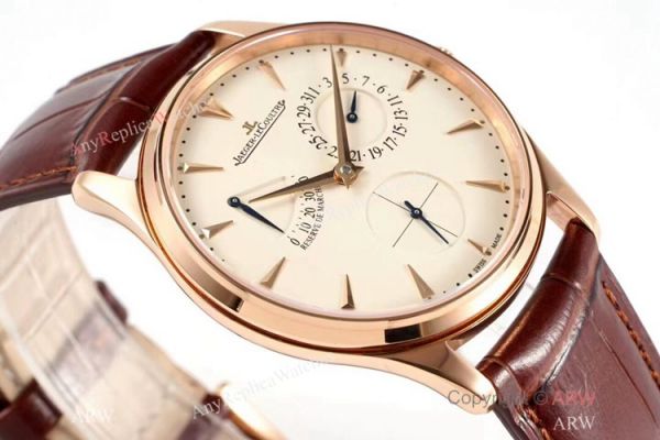 ZF Jaeger-LeCoultre Master Ultra Thin Power Reserve Rose Gold Watch Swiss Replica Watches ZF Jaeger-LeCoultre Master Ultra Thin Power Reserve Rose Gold Watch Swiss Replica Watches