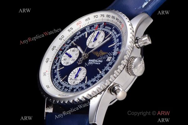 OXF Swiss Replica Breitling Old Navitimer II A13322 Watch Blue Chronograph Dial OXF Swiss Replica Breitling Old Navitimer II A13322 Watch Blue Chronograph Dial